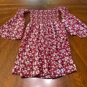 Floral off shoulder dress size L